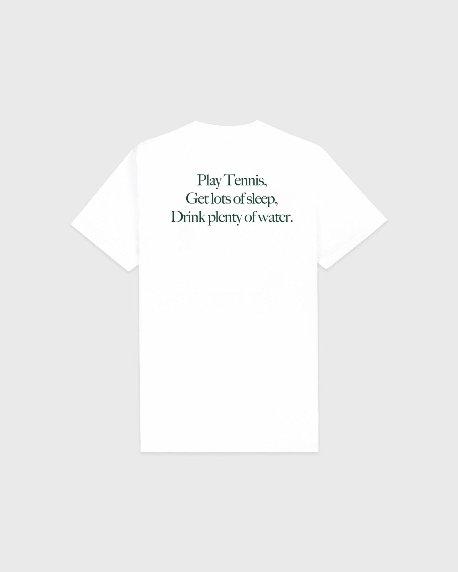 Play Tennis T-Shirt - White/Forest Sporty & Rich For Sale