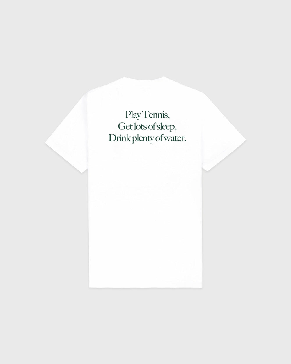 Play Tennis T-Shirt - White/Forest Sporty & Rich For Sale