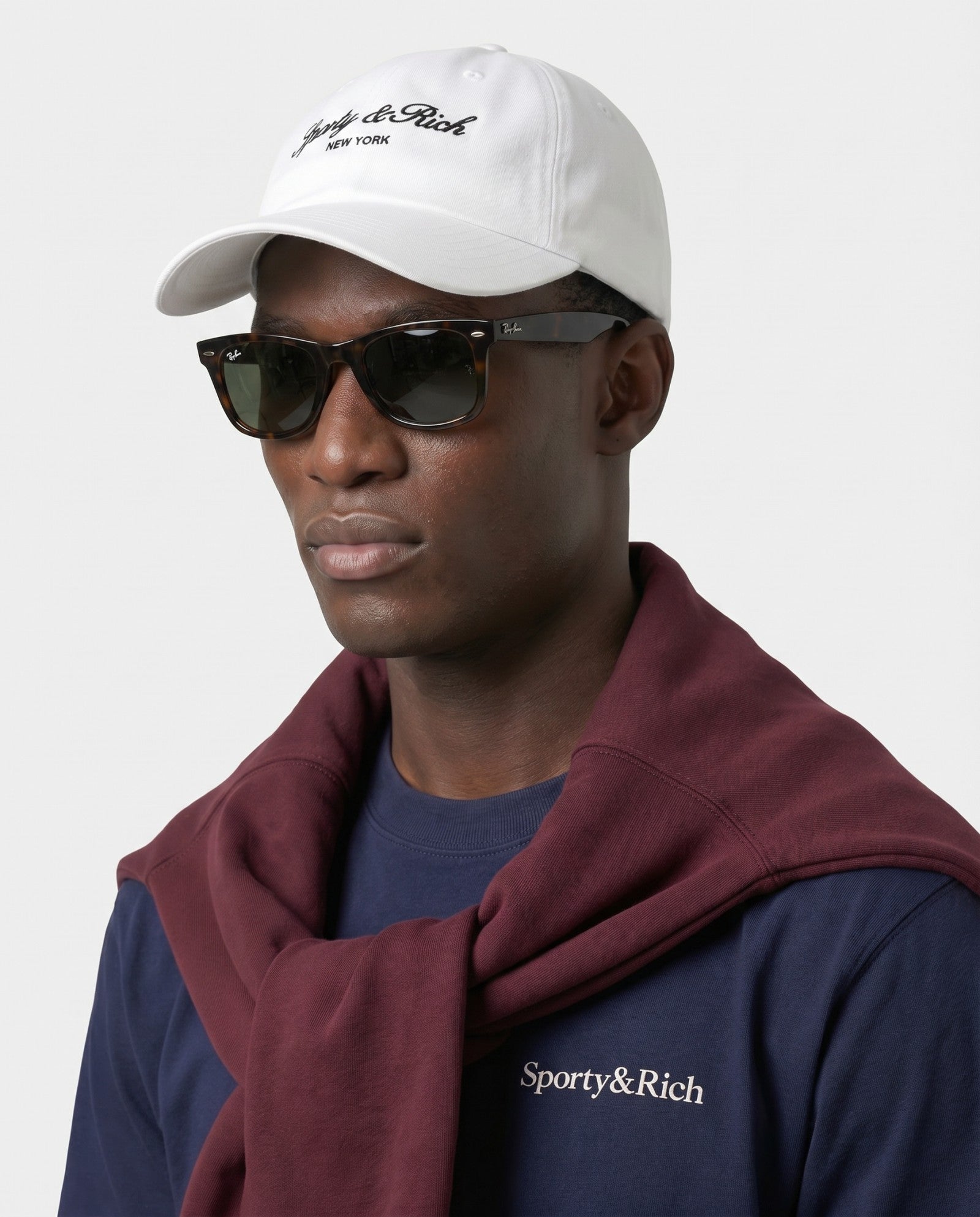 Syracuse NY Hat - White Sporty & Rich Outlet
