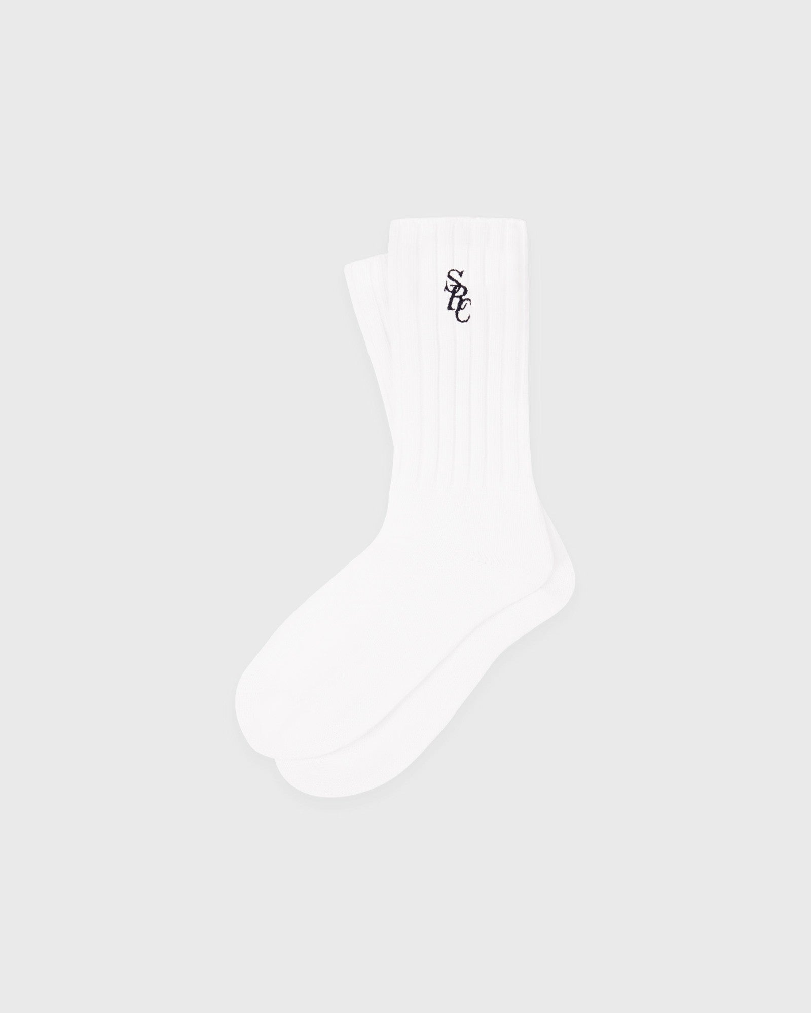 SRC Rib Socks - White Sporty & Rich For Sale