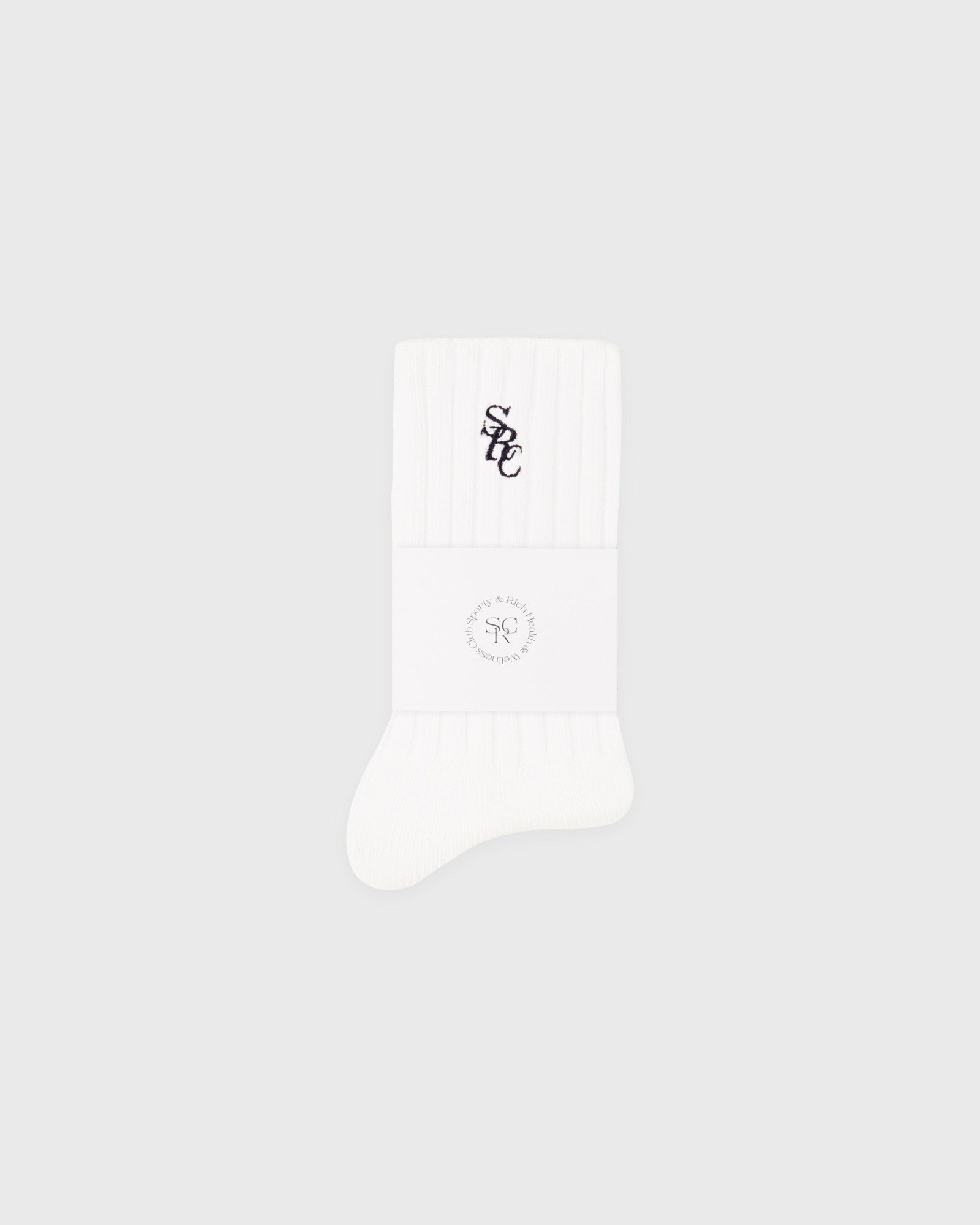 SRC Rib Socks - White Sporty & Rich For Sale