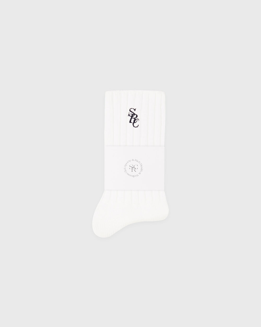 SRC Rib Socks - White Sporty & Rich For Sale