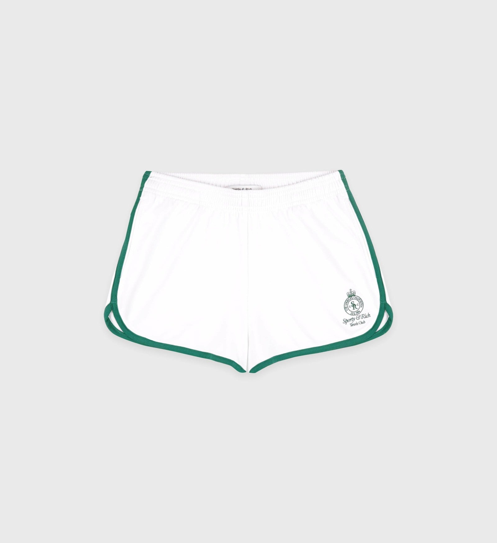 Crown Tennis Pique Short - White/Alpine Sporty & Rich Online