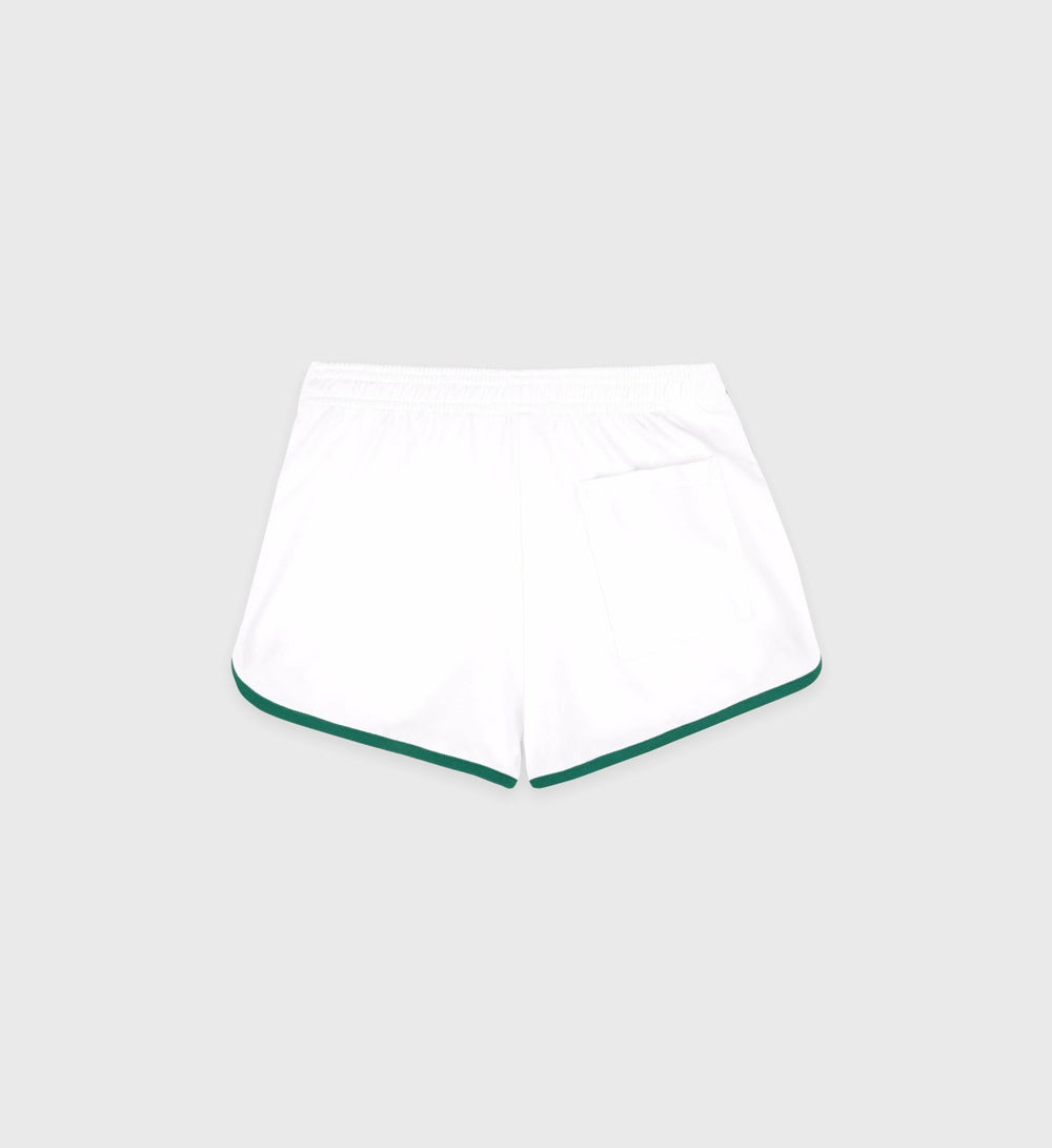 Crown Tennis Pique Short - White/Alpine Sporty & Rich Online