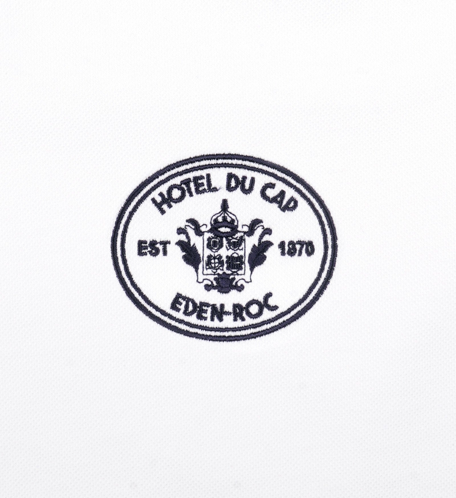 Eden Crest Embroidered Pique Short - White/Navy Sporty & Rich Outlet