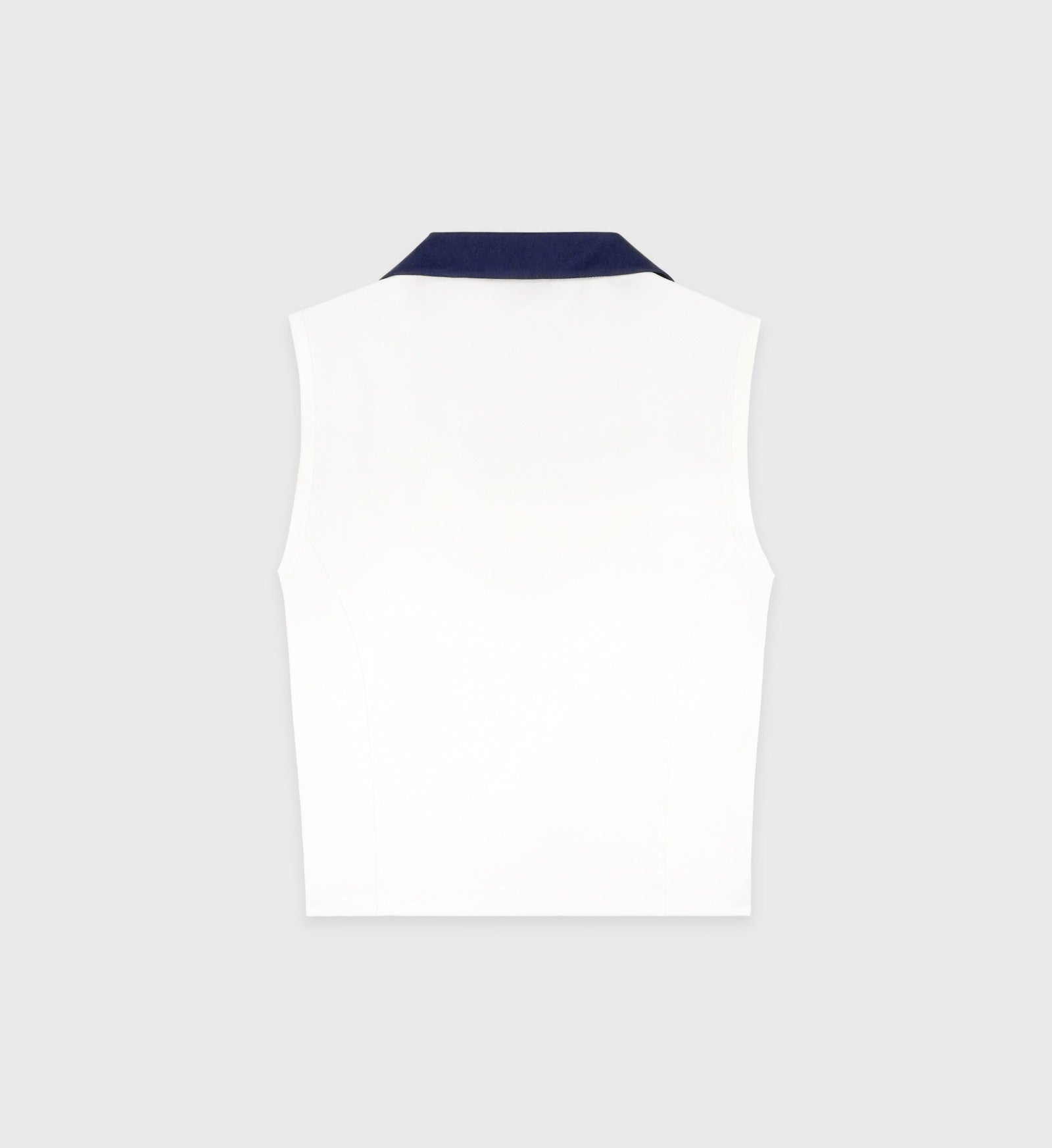 Eden Crest Sports Polo Vest - White/Navy Sporty & Rich US