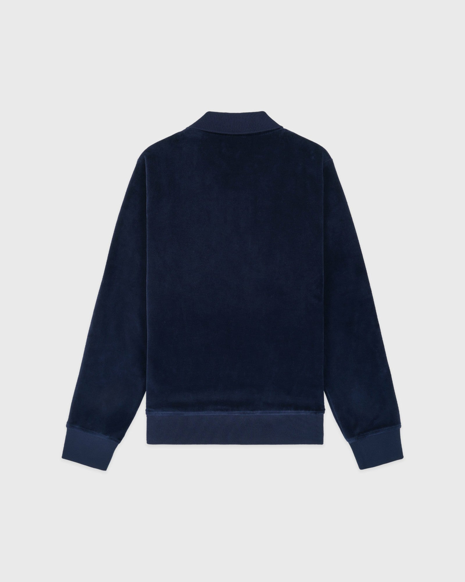 Crown Tennis Velour Polo - Navy/Ecru Sporty & Rich For Sale