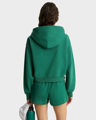 Crown Tennis Cropped Hoodie - Alpine/White Sporty & Rich US