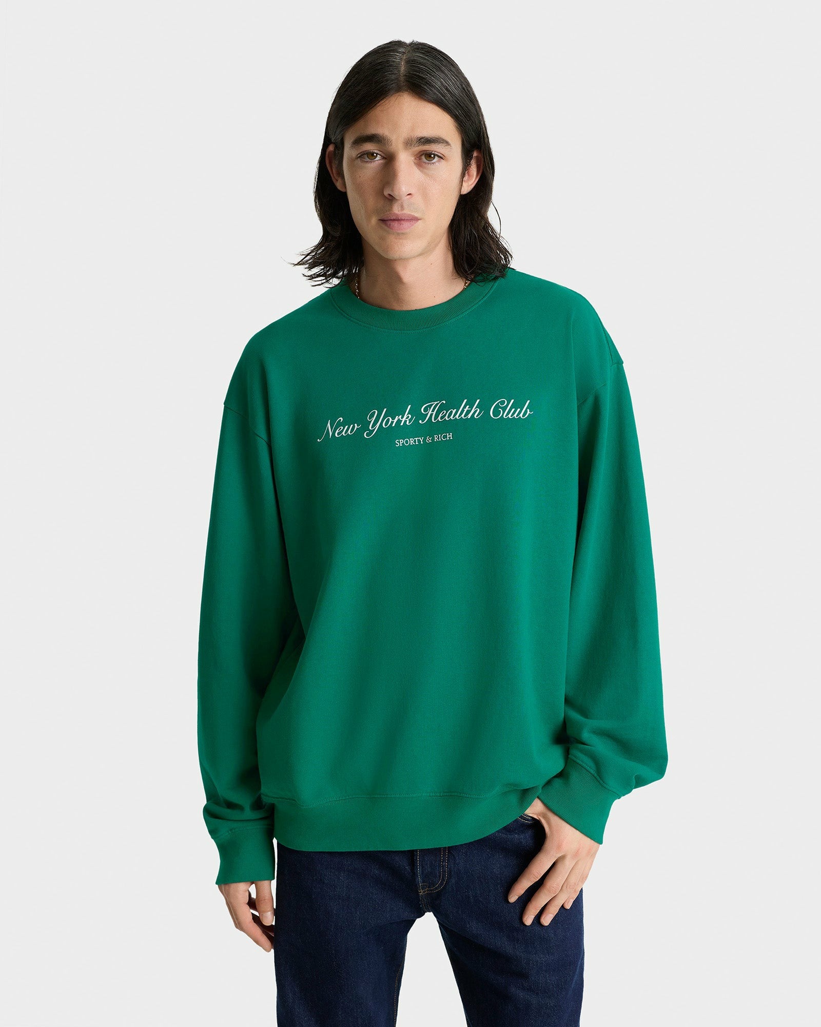 NY Tennis Club Crewneck - Alpine/White Sporty & Rich Online