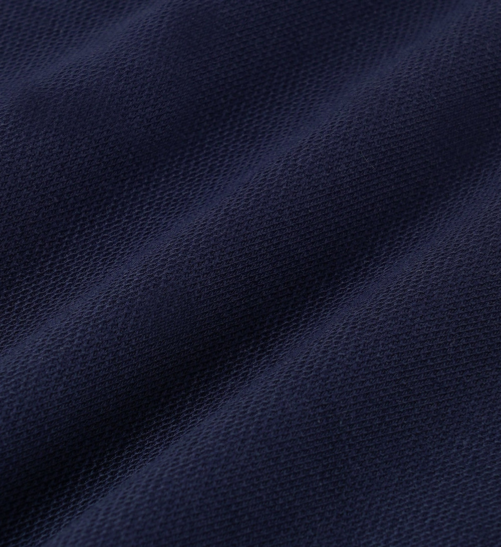 Eden Crest Embroidered Pique Polo - Navy/White Sporty & Rich Discount