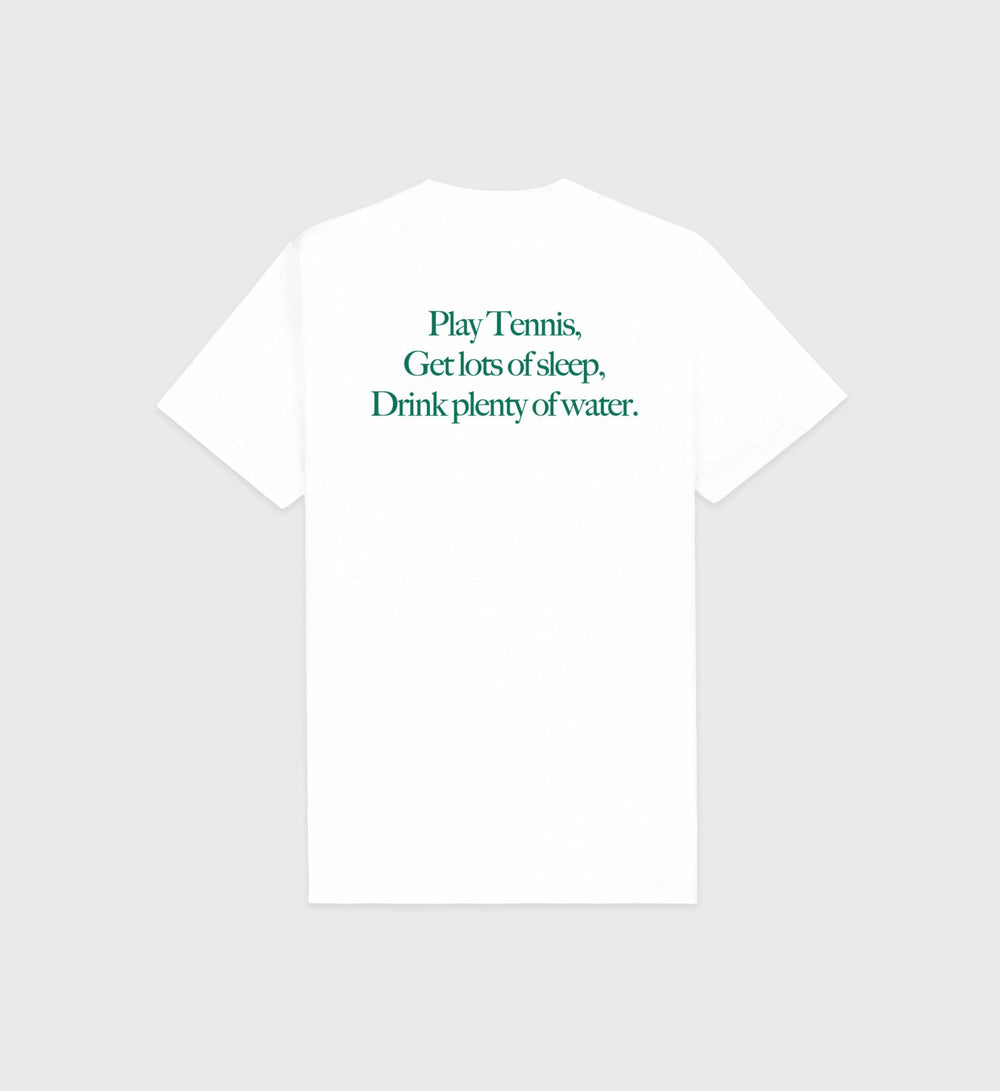 Play Tennis T-Shirt - White Sporty & Rich Outlet