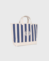 NY Crest Beach Tote - Natural/Light Navy Sporty & Rich US