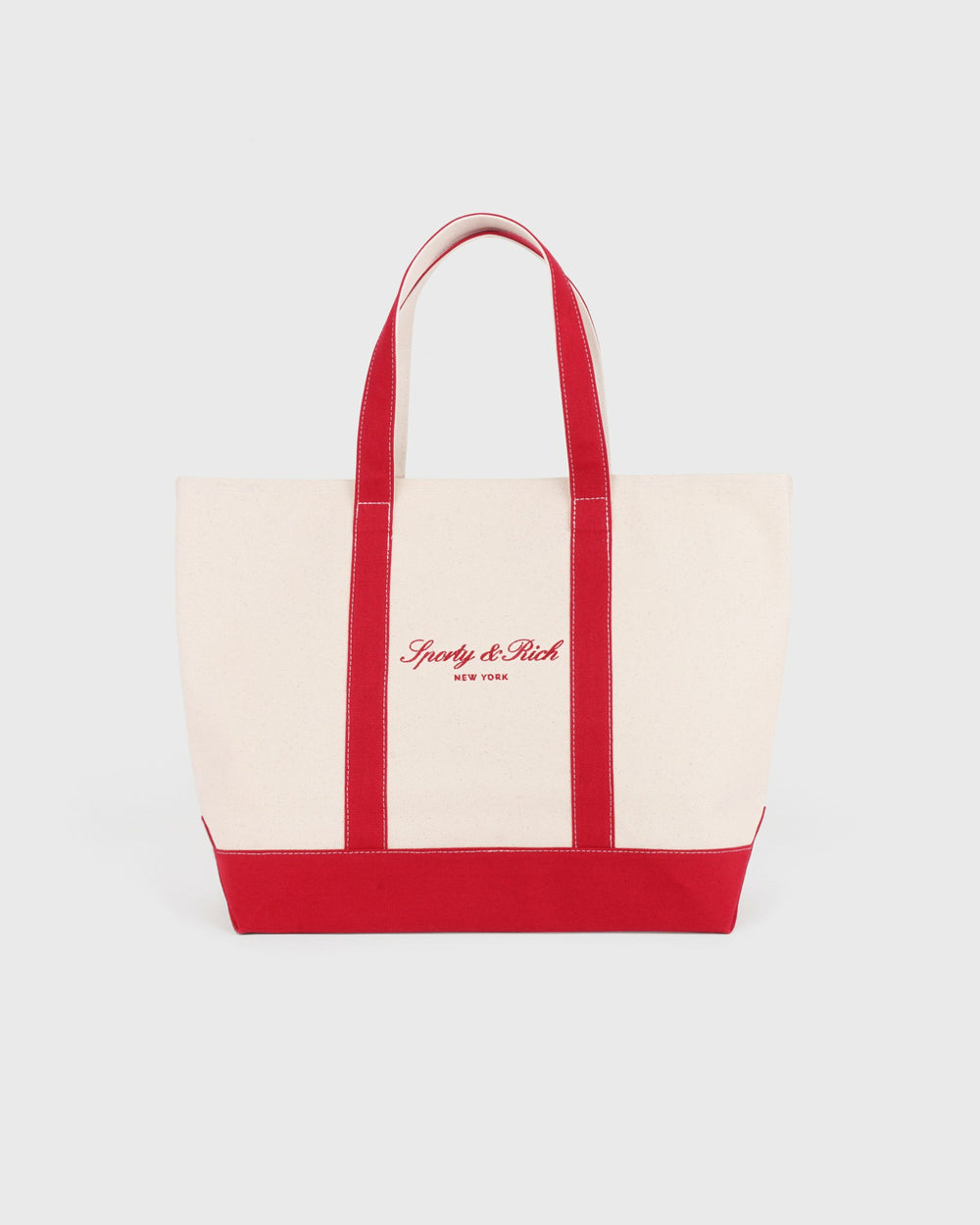 Signature NY Logo Large Tote - Natural Sporty & Rich US