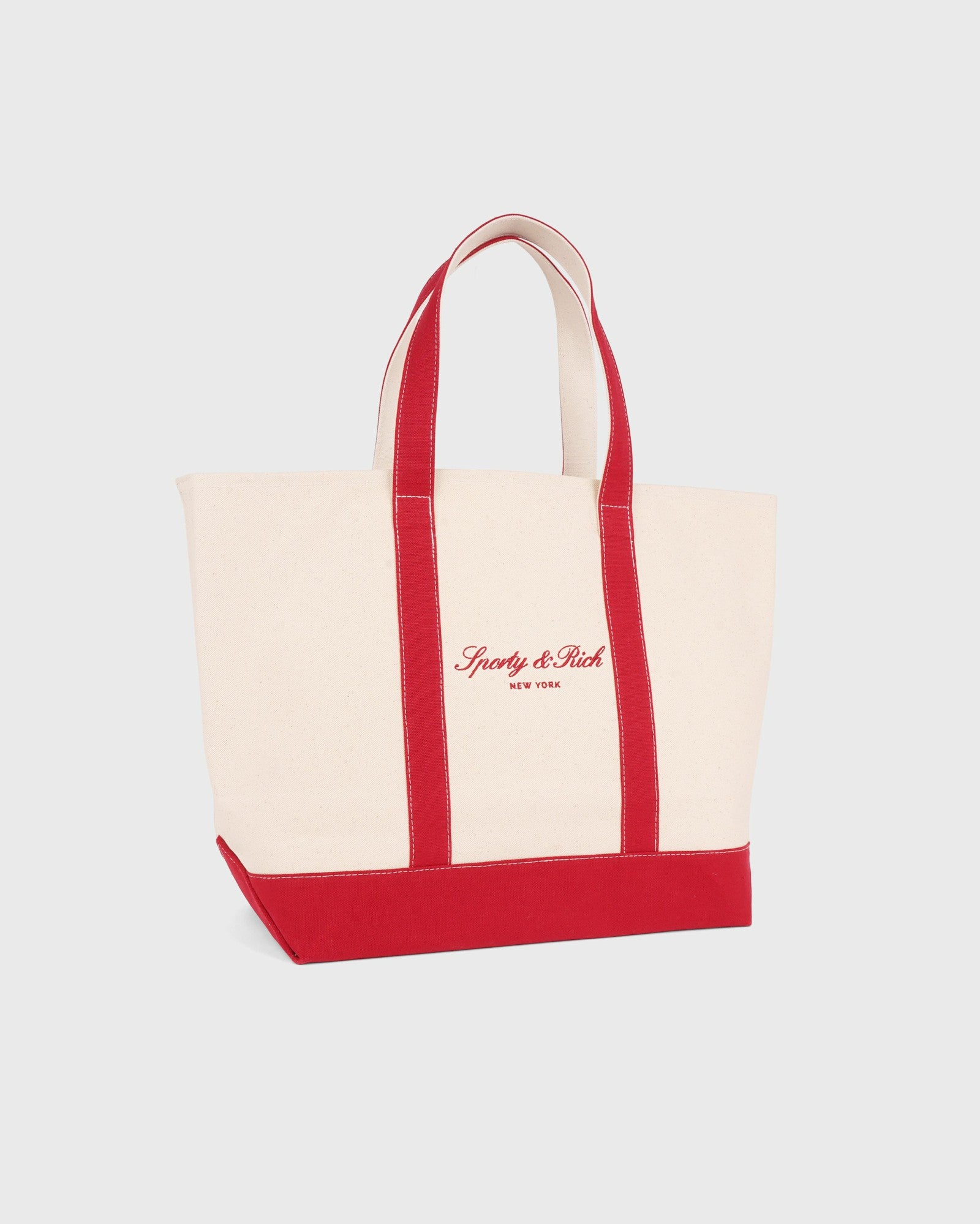 Signature NY Logo Large Tote - Natural Sporty & Rich US