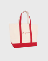 Signature NY Logo Large Tote - Natural Sporty & Rich US