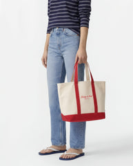 Signature NY Logo Medium Tote - Natural Sporty & Rich Sale