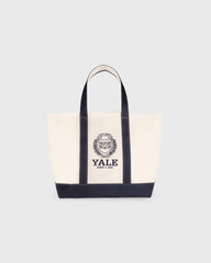 Yale Crest Tote Bag - Natural/Navy Sporty & Rich Online