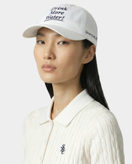 Drink More Water Hat - White/Light Navy Sporty & Rich For Sale
