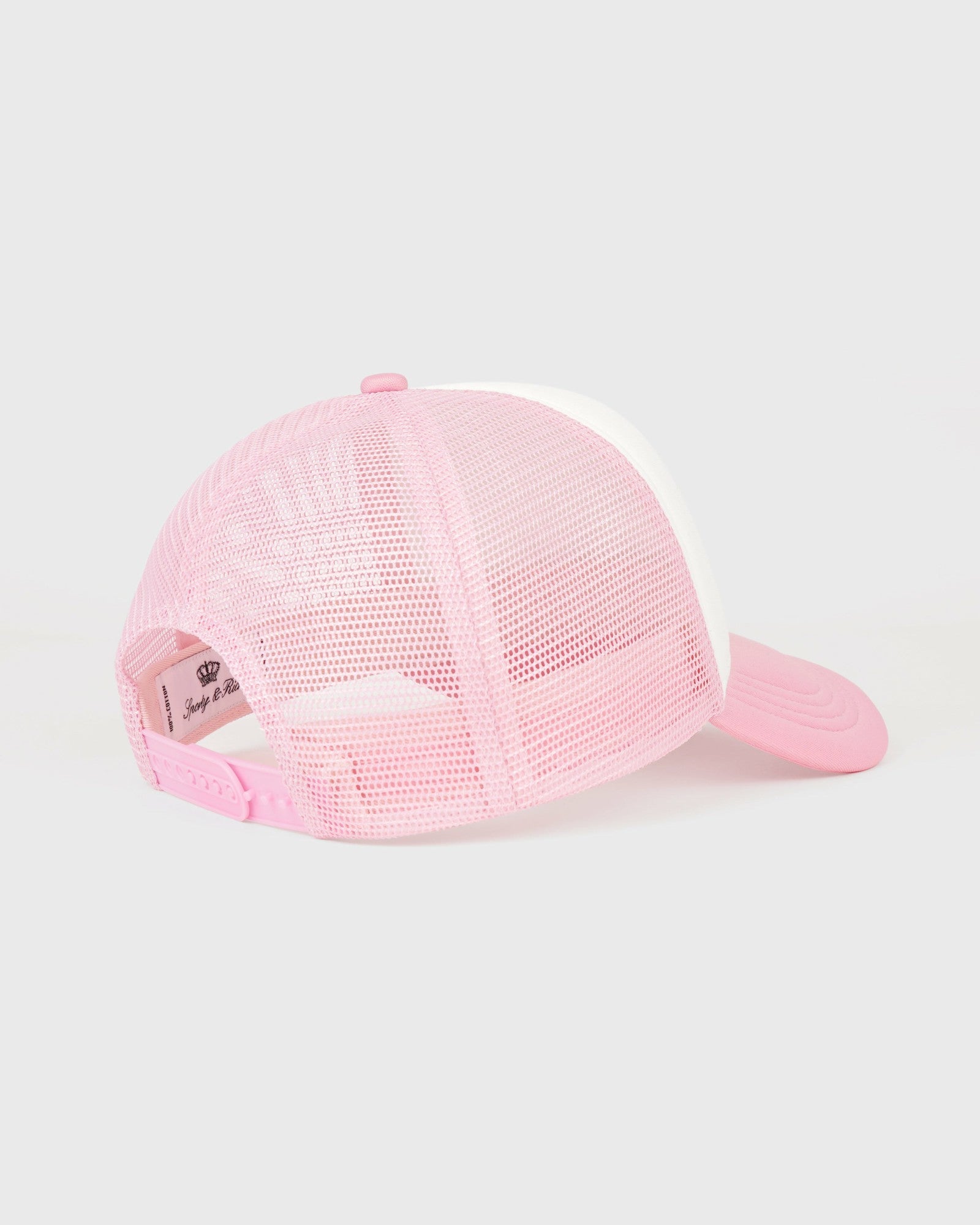 Juicy Crown Trucker Hat - White/Rose Sporty & Rich For Sale