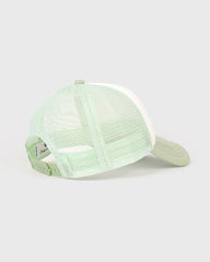 Juicy Crown Trucker Hat - White/Sage Sporty & Rich Sale