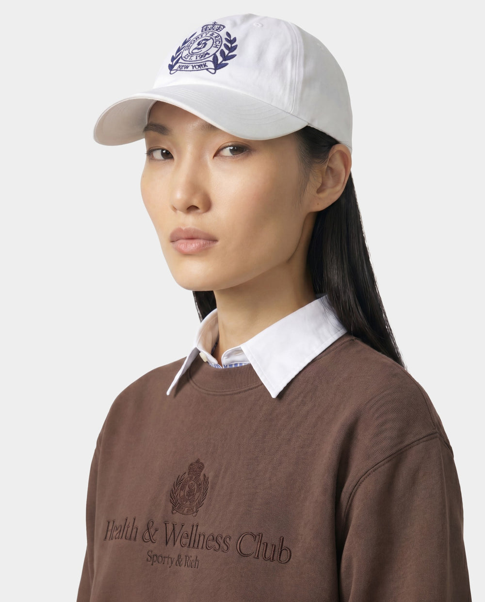 NY Crest Hat - White Sporty & Rich Online