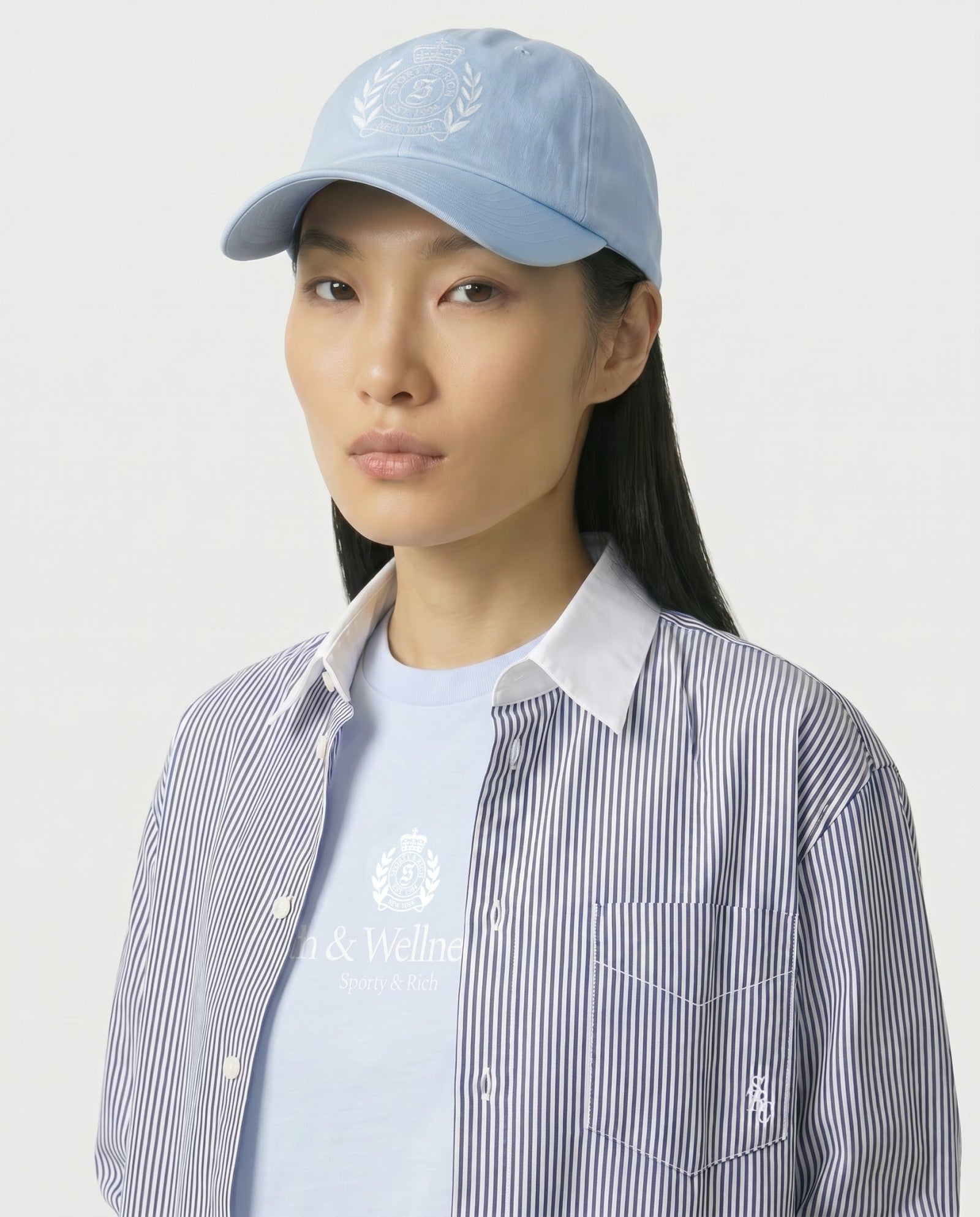 NY Crest Hat - Ciel Sporty & Rich Discount