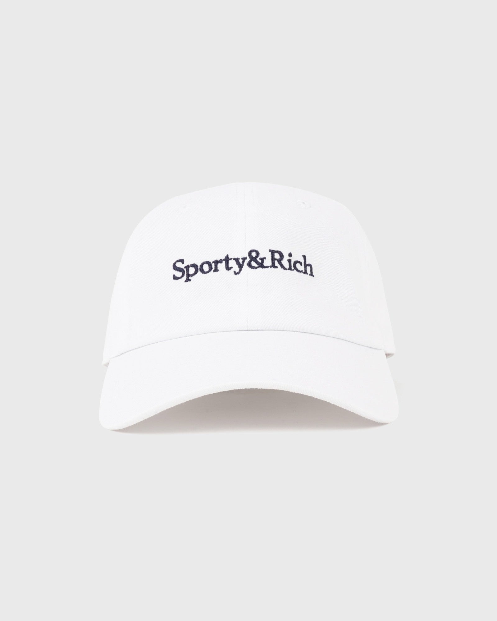 Serif Logo Hat - White Sporty & Rich Discount