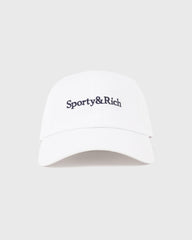 Serif Logo Hat - White Sporty & Rich Discount
