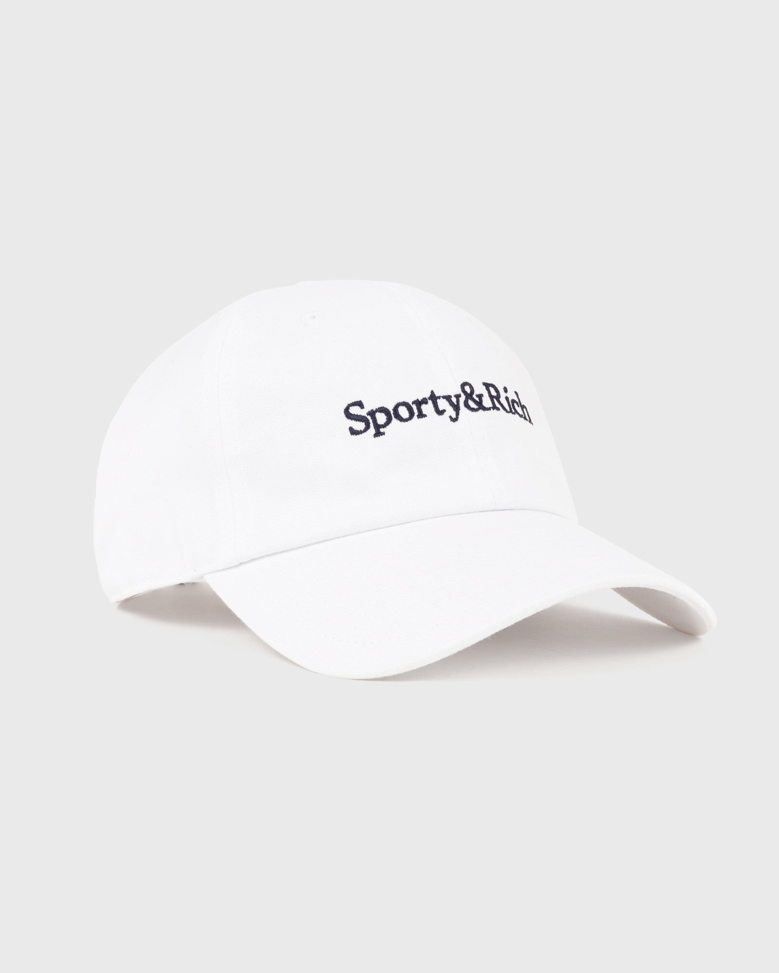 Serif Logo Hat - White Sporty & Rich Discount