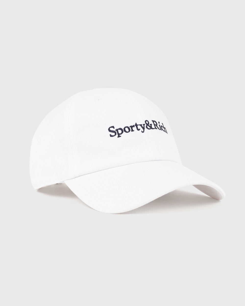 Serif Logo Hat - White Sporty & Rich Discount