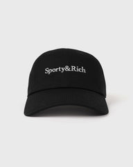 Serif Logo Hat - Faded Black Sporty & Rich For Sale