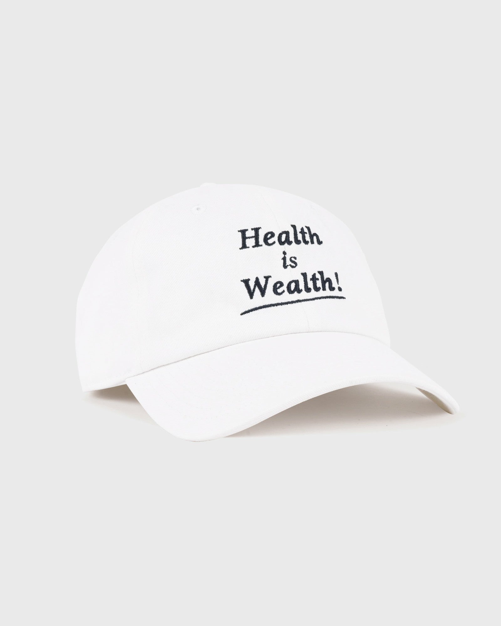 Health is Wealth Hat - White Sporty & Rich Outlet