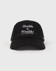Health is Wealth Hat - Faded Black Sporty & Rich US