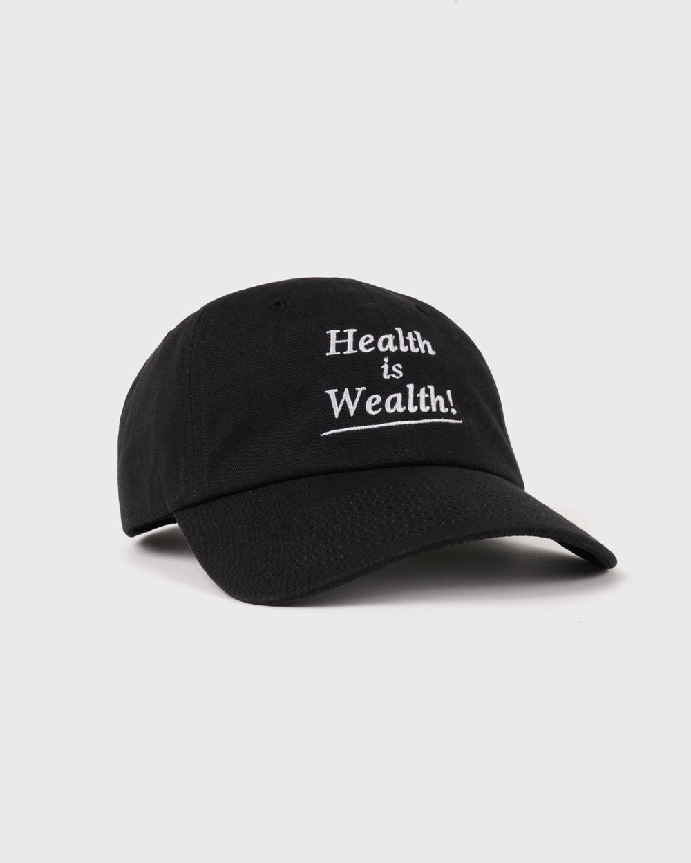 Health is Wealth Hat - Faded Black Sporty & Rich US