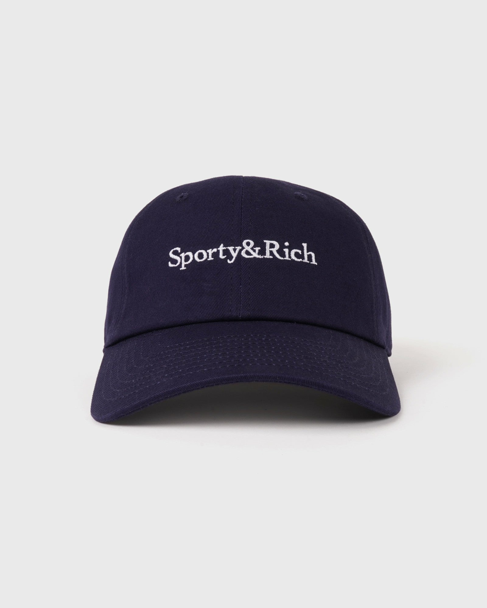 Serif Logo Hat - Navy/White Sporty & Rich For Sale