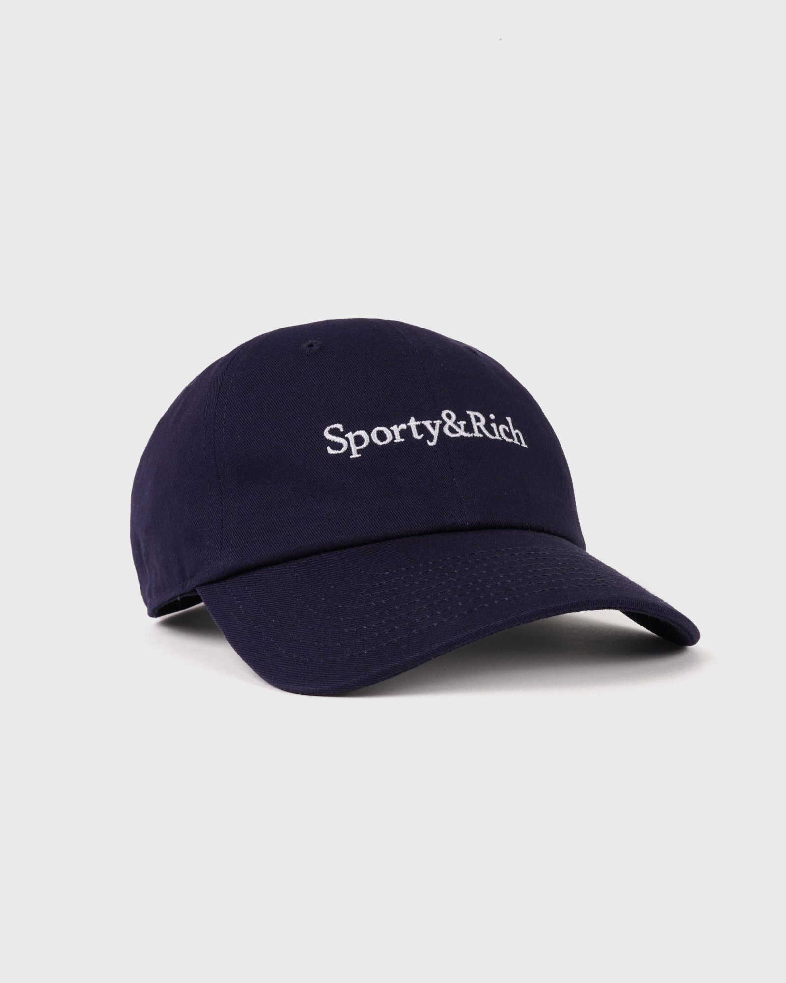 Serif Logo Hat - Navy/White Sporty & Rich For Sale