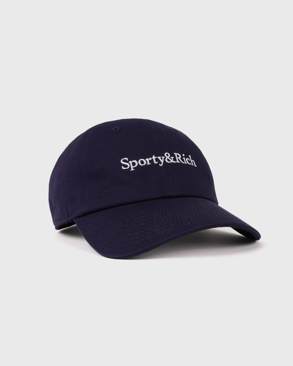 Serif Logo Hat - Navy/White Sporty & Rich For Sale