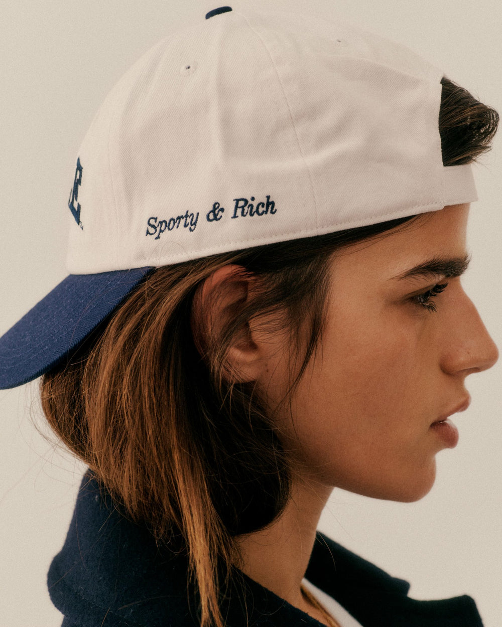 Yale Classic Hat - White/Navy Sporty & Rich Outlet