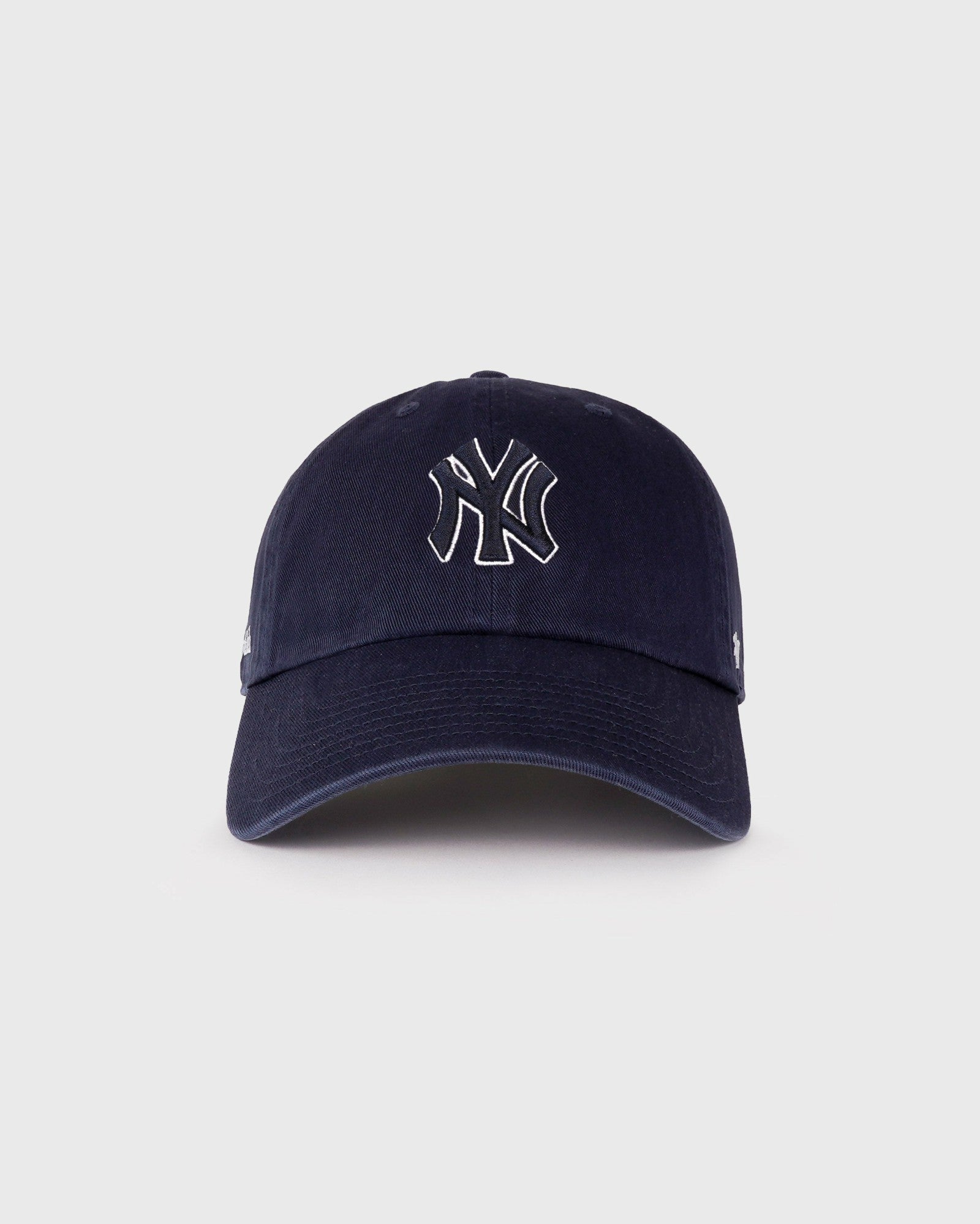 Yankees Serif Outline Hat - Navy/White Sporty & Rich For Sale