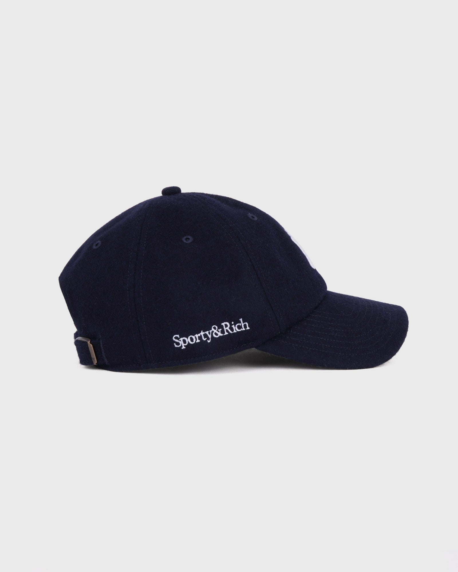 Yankees Serif Wool Hat - Navy/White Sporty & Rich Outlet