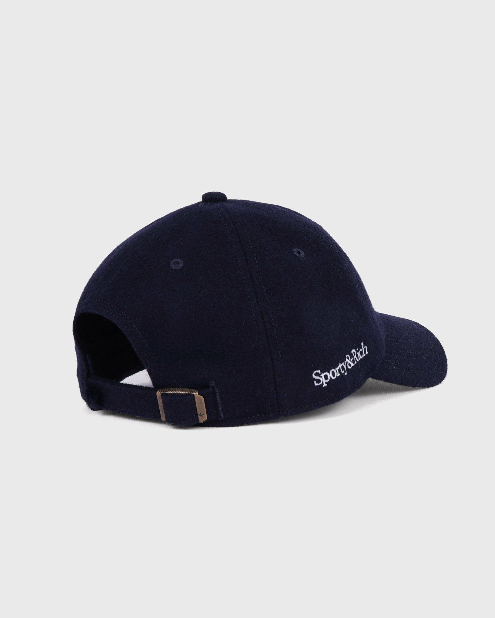 Yankees Serif Wool Hat - Navy/White Sporty & Rich Outlet