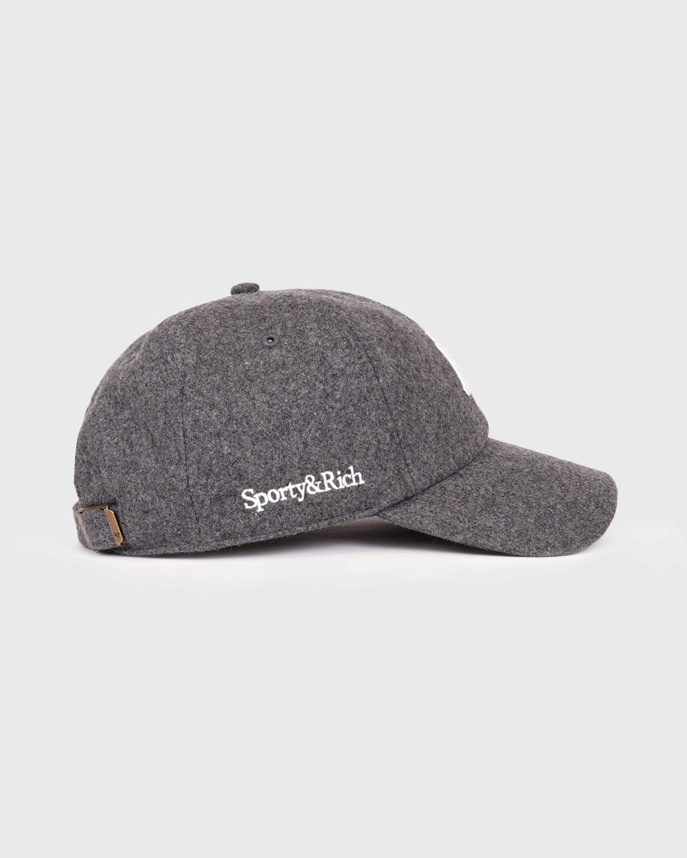 Yankees Serif Wool Hat - Dark Grey/White Sporty & Rich US