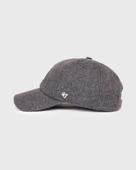 Yankees Serif Wool Hat - Dark Grey/White Sporty & Rich US