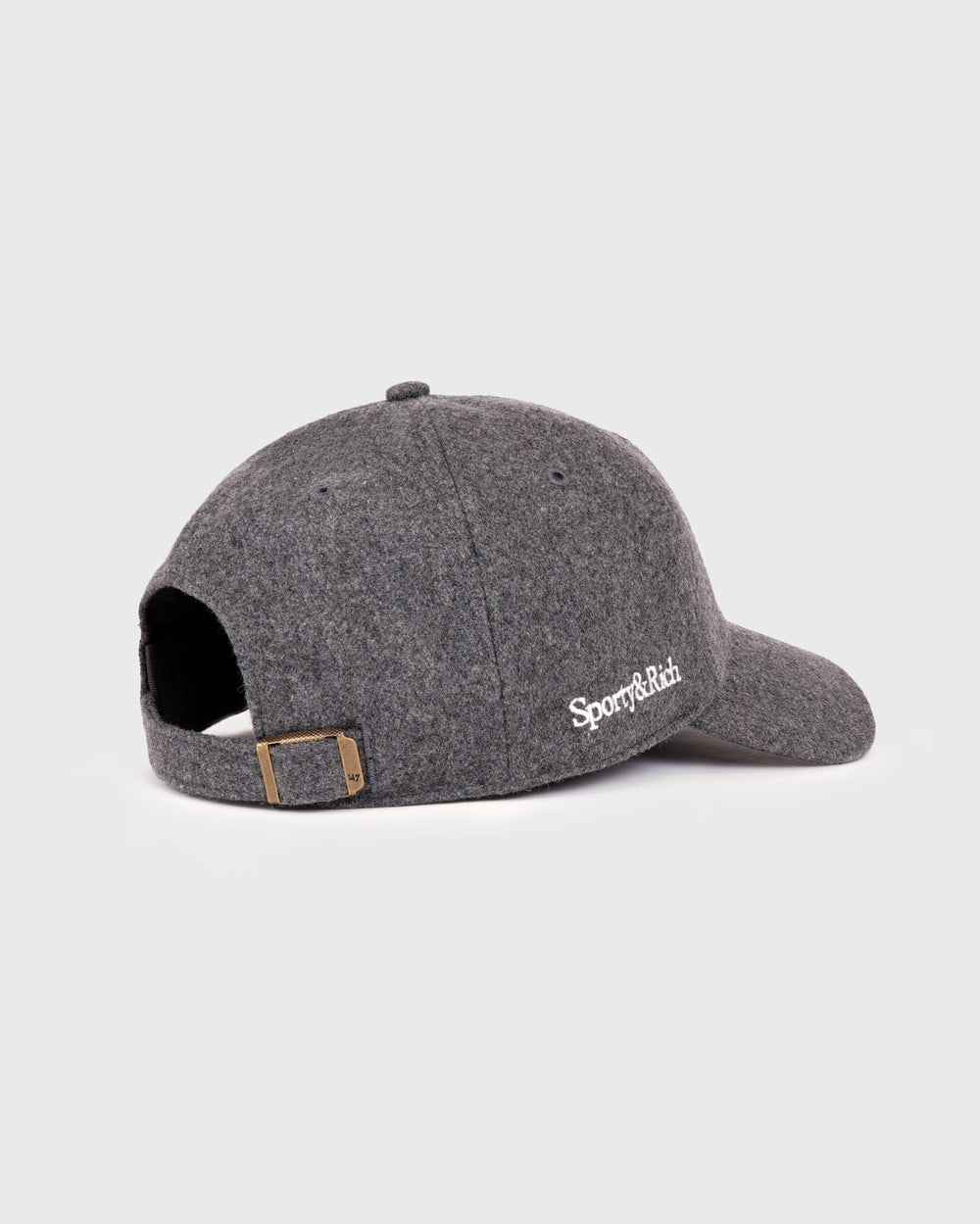 Yankees Serif Wool Hat - Dark Grey/White Sporty & Rich US