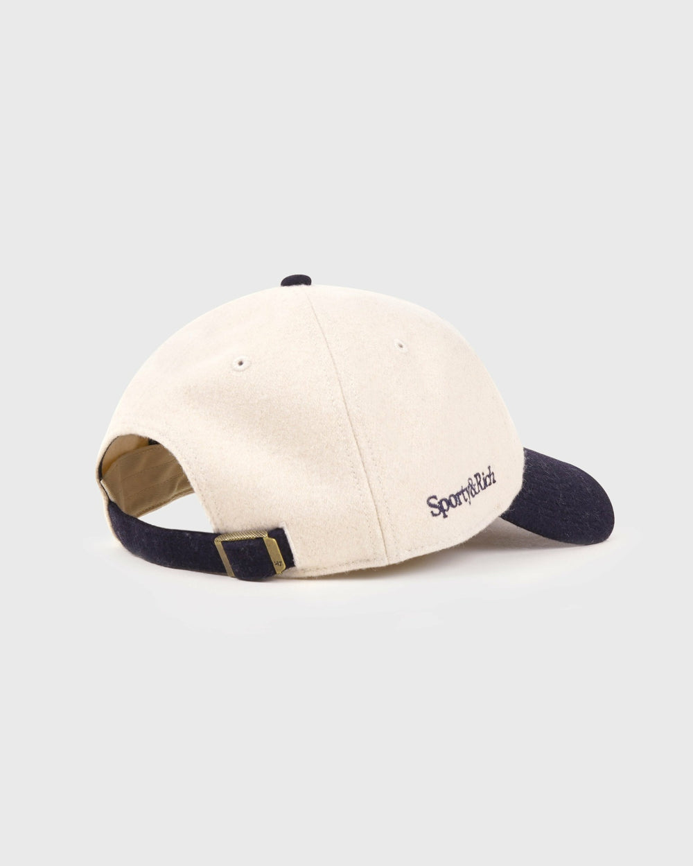 Yankees Serif Wool Hat - Ecru/Navy Sporty & Rich Sale
