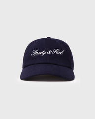 Signature Logo Wool Hat - Dark Navy Sporty & Rich Discount