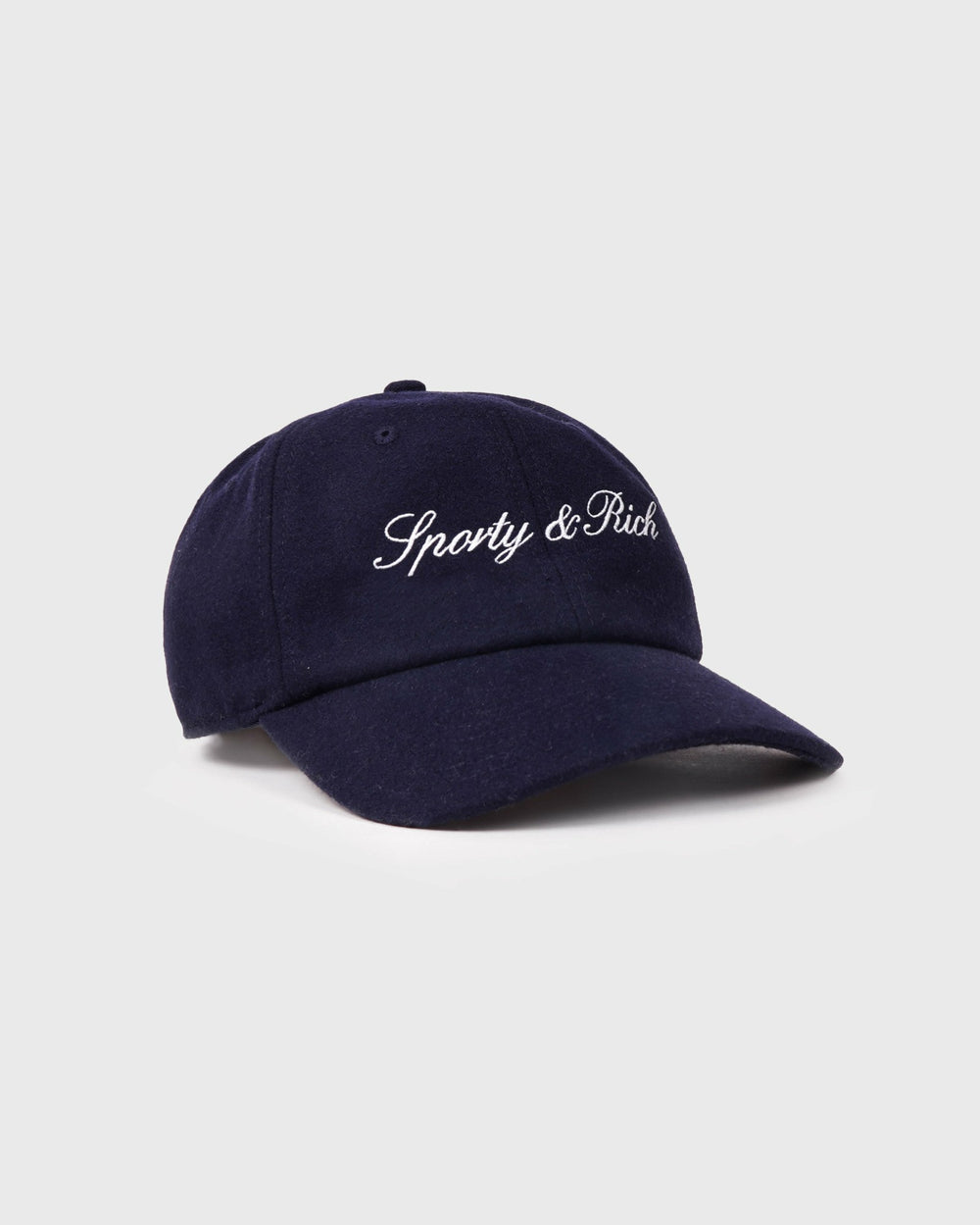 Signature Logo Wool Hat - Dark Navy Sporty & Rich Discount