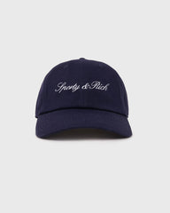 Signature NY Hat - Navy/White Sporty & Rich Outlet
