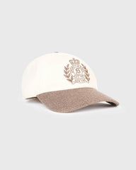 NY Crest Wool Hat - Ecru/Toffee Sporty & Rich For Sale