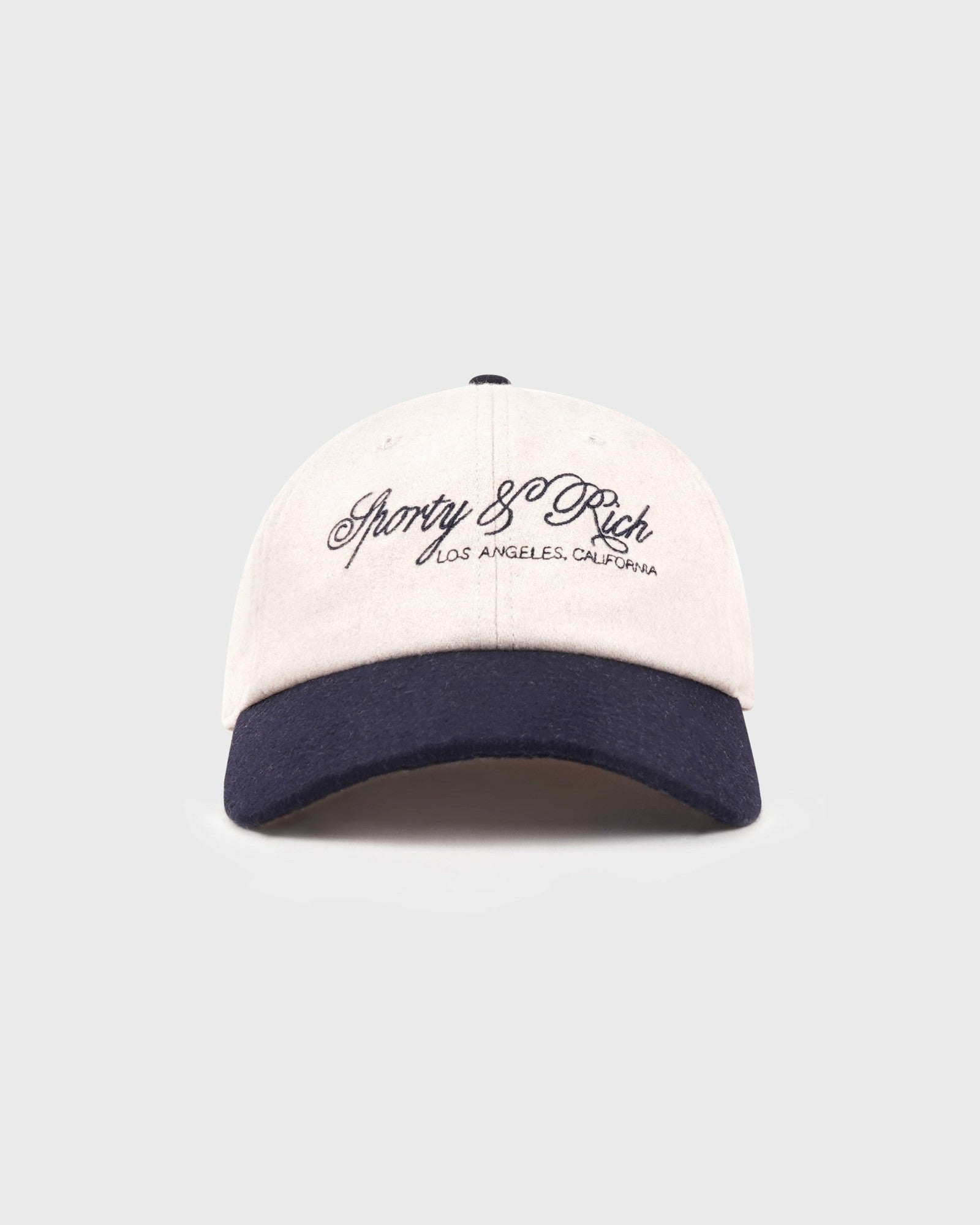 International Wool Hat - Ecru/Navy Sporty & Rich US